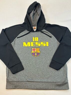 2015 FC Barcelona Lionel Messi #10 Hoodie Men’s L